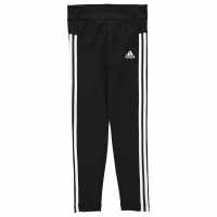 Adidas Girls Essentials 3-Stripes Leggings Black/White Атлетика