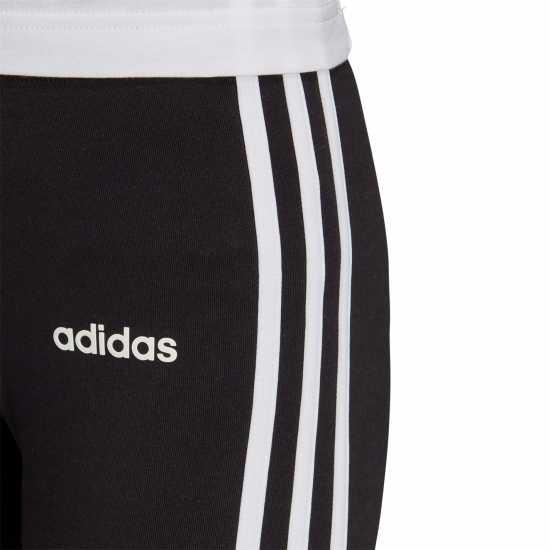 Adidas Girls Essentials 3-Stripes Leggings Черно/Бяло Детски клинове