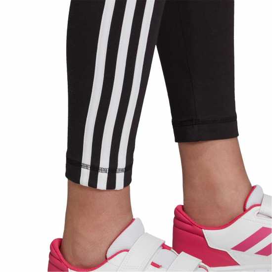 Adidas Girls Essentials 3-Stripes Leggings Черно/Бяло Детски клинове