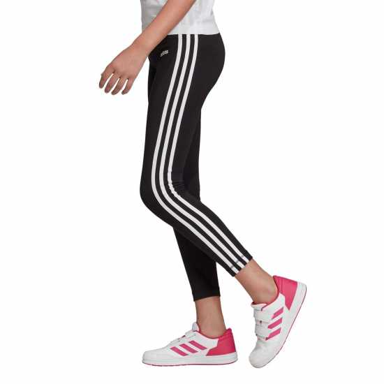 Adidas Girls Essentials 3-Stripes Leggings Черно/Бяло Детски клинове