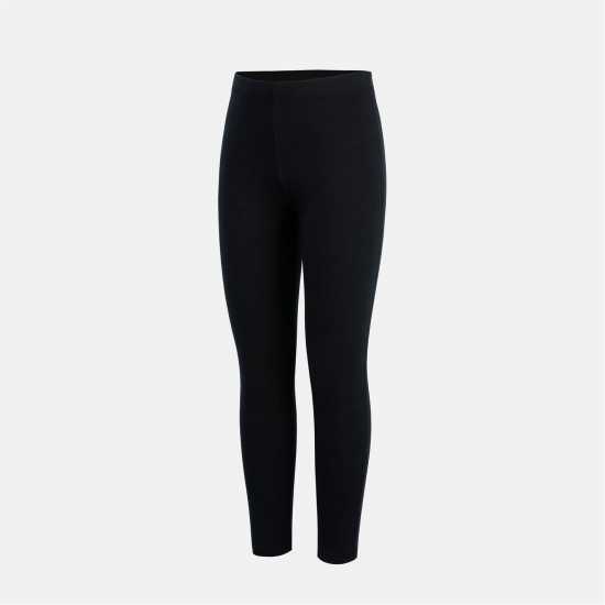 Miso Kids' Cotton Tummy Control Slim Fit Leggings Black/Pink 