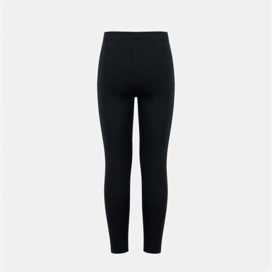 Miso Kids' Cotton Tummy Control Slim Fit Leggings Black/Pink 