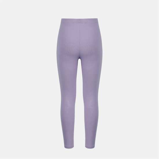 Miso Kids' Cotton Tummy Control Slim Fit Leggings Black/Pink 