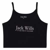 Jack Wills Kids Girls Script Logo Vest  Детски потници