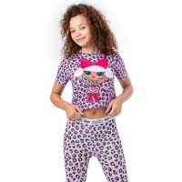 Тениска Hype Crop T Shirt Diva Leopard Детски тениски и фланелки