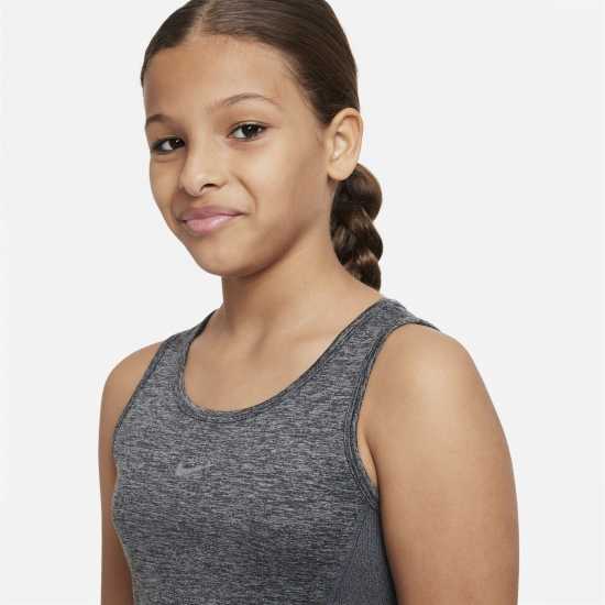 Nike Yoga Dri-FIT Big Kids' (Girls') Tank Smoke Grey Детски потници