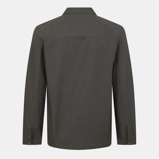 Lyle And Scott Cotton Overshirt Гънметал W635 