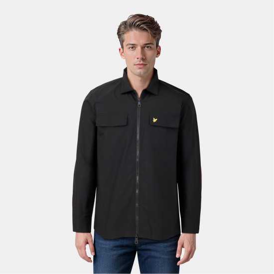 Lyle And Scott Cotton Overshirt Черен Z865 