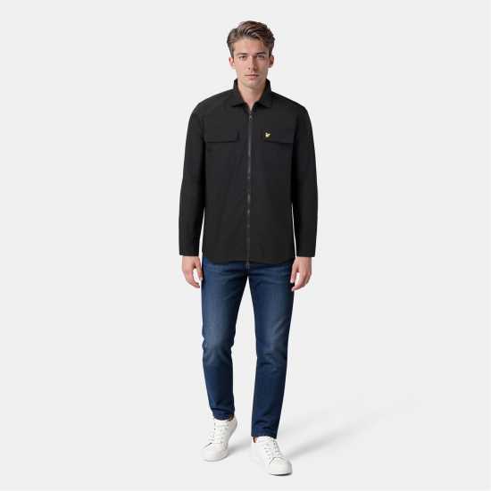 Lyle And Scott Cotton Overshirt Черен Z865 