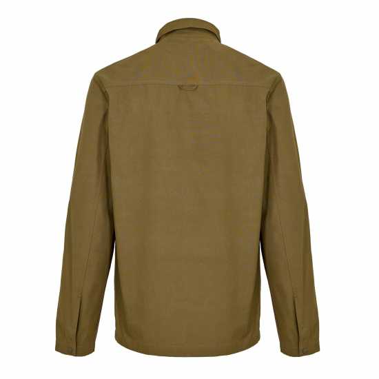 Lyle And Scott Men's Cotton Long Sleeve Zip Overshirt Олива W485 Lyle And Scott Men's Cotton Long Sleeve Zip Overshirt Олива W485