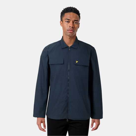Lyle And Scott Cotton Overshirt Морско синьо Z271 