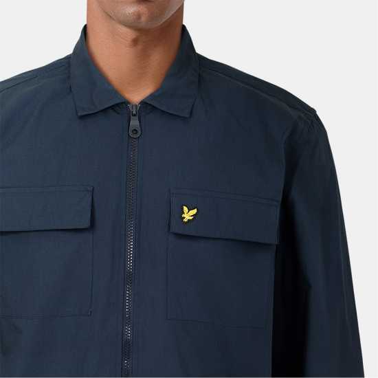 Lyle And Scott Cotton Overshirt Морско синьо Z271 