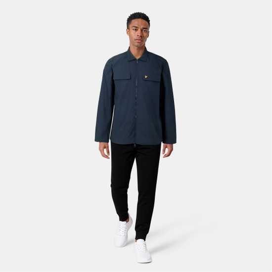 Lyle And Scott Cotton Overshirt Морско синьо Z271 