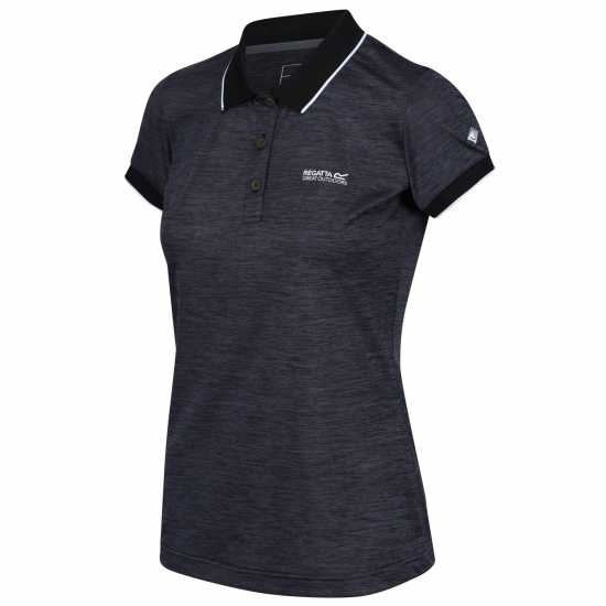 Regatta Womens Remex Ii Polo T-Shirt Black Дамски тениски с яка
