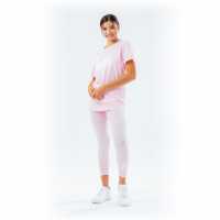 Hype Script T-Shirt And Leggings Set Pink Детски клинове