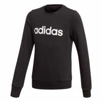 Sale Adidas Linear Pullover Sweatshirt Black / White Детски горнища и пуловери