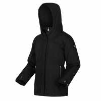 Непромокаемо Яке Regatta Benazira Waterproof Jacket Black Детски якета и палта