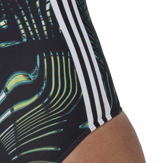 Adidas Souleaf Graphic 3-Stripes Swimsuit (Plus Size) Wom  Дамски бански