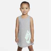 Nike Рокля За Момиченца Futura Tank Shirt Dress Infant Girls Dark Grey Детски поли и рокли