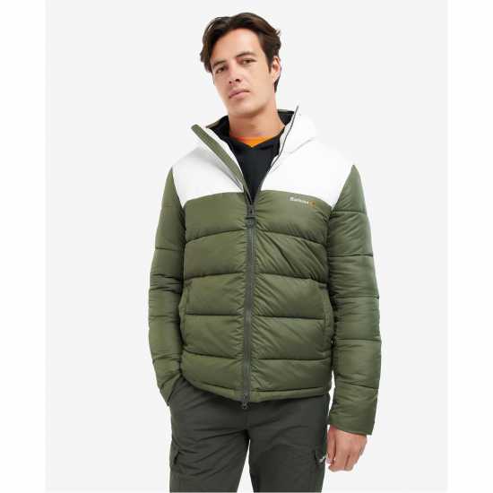 Barbour Ватирано Яке Hiker Baffle Quilted Jacket Forest 