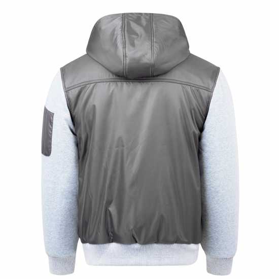 Fabric Fleece-Lined Jacket  