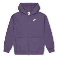Nike Sportswear Full-Zip Hoodie Junior Girls Dark Raisin 