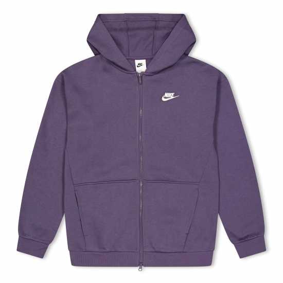 Nike Sportswear Full-Zip Hoodie Junior Girls Dark Raisin Nike Sportswear Full-Zip Hoodie Junior Girls Dark Raisin