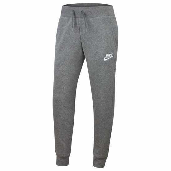 Детски долнища на анцуг Nike Girls Fundamentals Fleece Jogging Bottoms Сиво/Бяло Nike Girls Fundamentals Fleece Jogging Bottoms Сиво/Бяло Детски долнища на анцуг