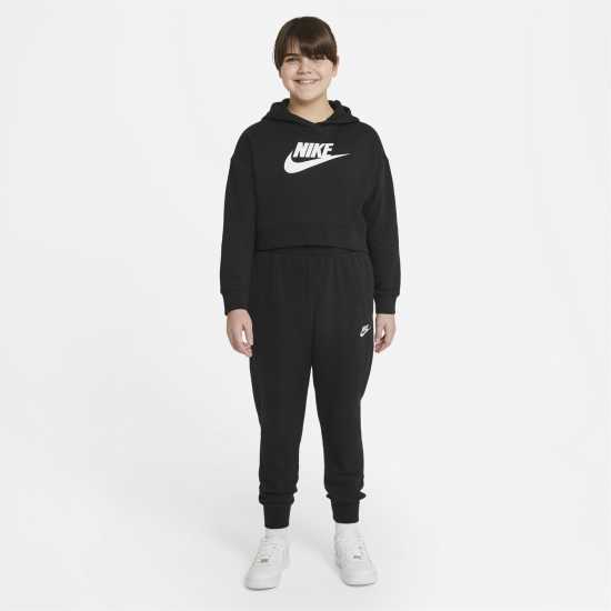 Детски долнища на анцуг Nike Girls Fundamentals Fleece Jogging Bottoms Черно/Бяло Nike Girls Fundamentals Fleece Jogging Bottoms Черно/Бяло Детски долнища на анцуг