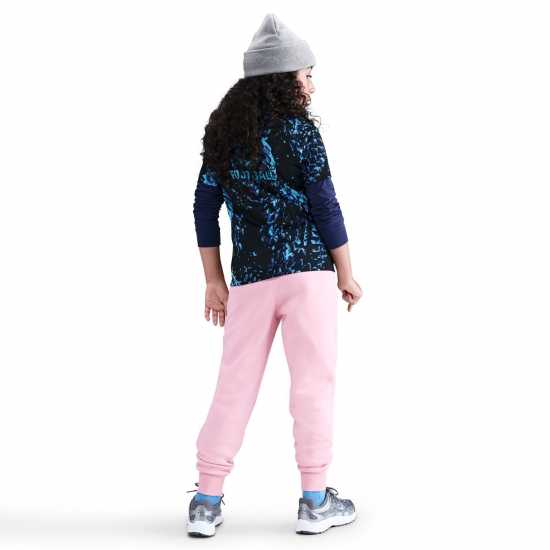 Nike Girls Fundamentals Fleece Jogging Bottoms Med Soft Pink 
