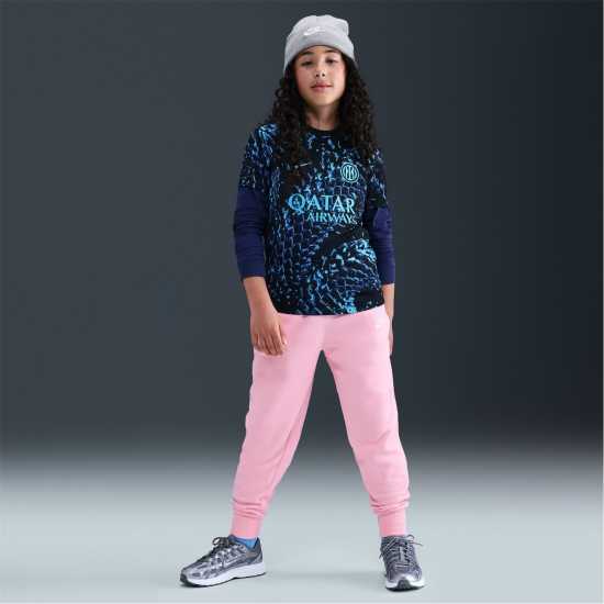 Nike Girls Fundamentals Fleece Jogging Bottoms Med Soft Pink 