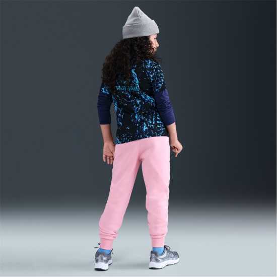 Nike Girls Fundamentals Fleece Jogging Bottoms Med Soft Pink 