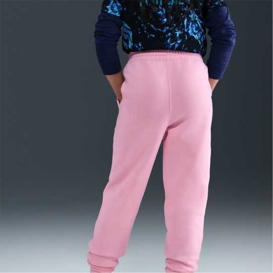 Nike Girls Fundamentals Fleece Jogging Bottoms Med Soft Pink 