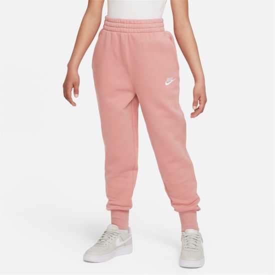 Детски долнища на анцуг Nike Girls Fundamentals Fleece Jogging Bottoms Звездна прах Nike Girls Fundamentals Fleece Jogging Bottoms Звездна прах Детски долнища на анцуг