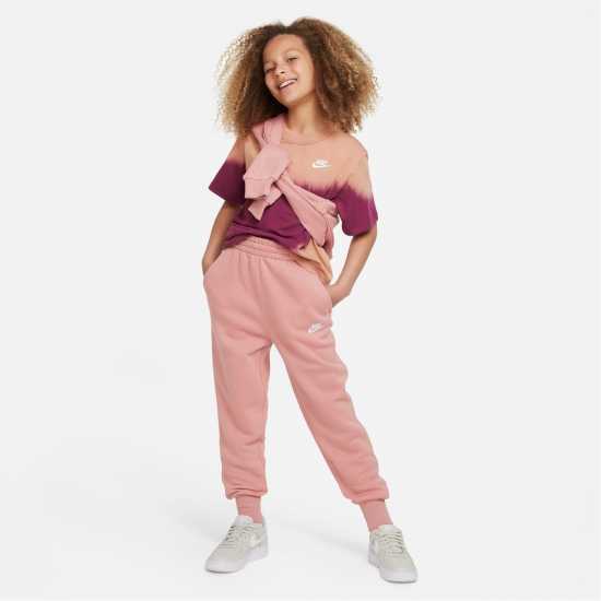 Детски долнища на анцуг Nike Girls Fundamentals Fleece Jogging Bottoms Звездна прах Nike Girls Fundamentals Fleece Jogging Bottoms Звездна прах Детски долнища на анцуг