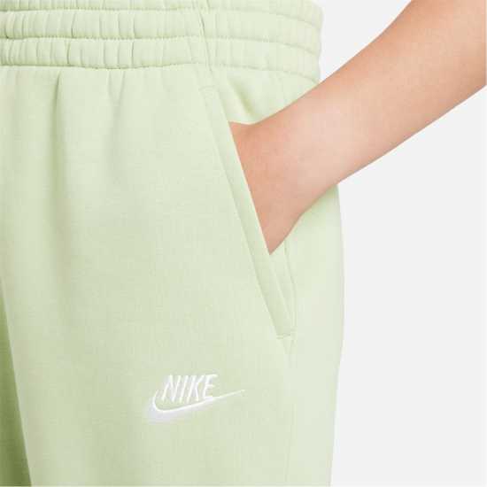 Nike Girls Fundamentals Fleece Jogging Bottoms Honey Dew Детски долнища на анцуг