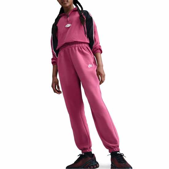 Nike Girls Fundamentals Fleece Jogging Bottoms Sweet Beet Nike Girls Fundamentals Fleece Jogging Bottoms Sweet Beet