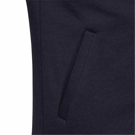 Adidas Спортно Горнище Essentials Girls 3-Stripes Zip Track Top Hoodie Морско синьо/Бяло Детски суитчъри и блузи с качулки