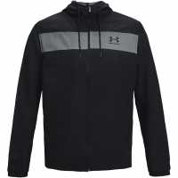 Under Armour Sportstyle Windbreaker Mens Black/Grey Мъжки грейки