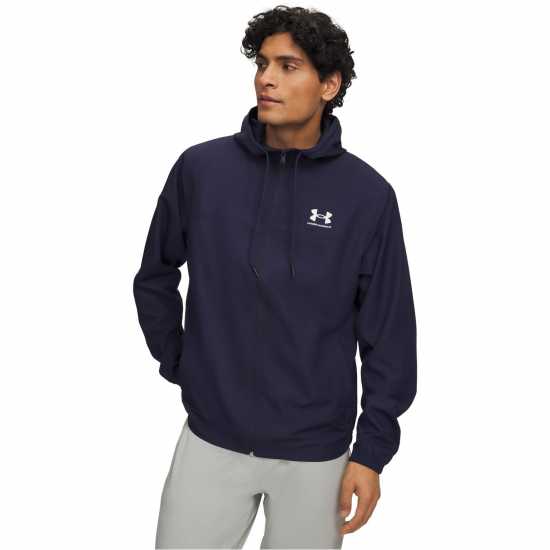 Under Armour Men's Sportstyle Water Resistant Wind Resistant Long Sleeve Windbreaker Navy Under Armour Men's Sportstyle Water Resistant Wind Resistant Long Sleeve Windbreaker Navy