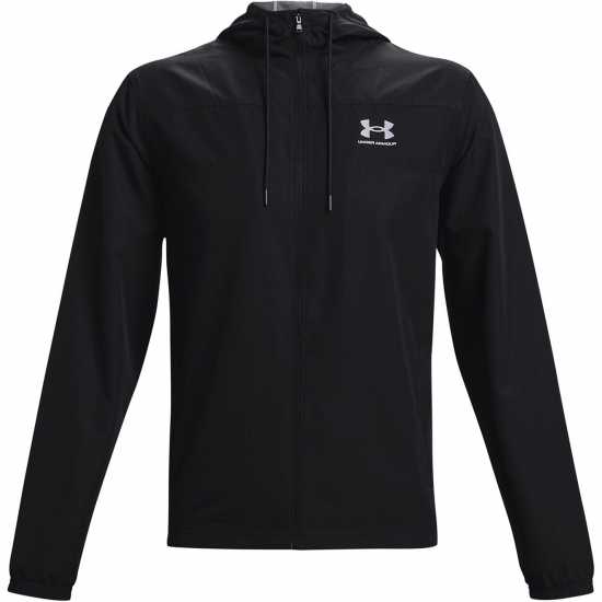 Under Armour Sportstyle Windbreaker Mens Triple Black Мъжки грейки