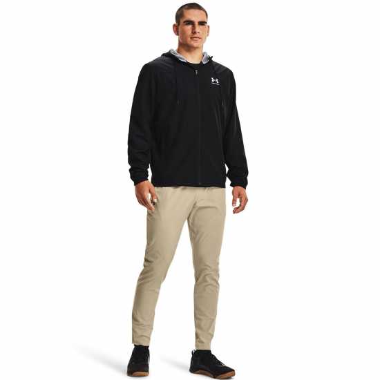 Under Armour Sportstyle Windbreaker Mens Triple Black Мъжки грейки