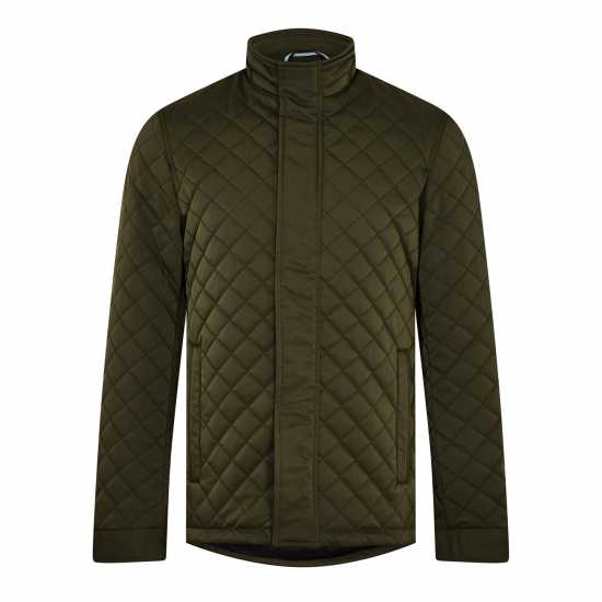 Ted Baker Ватирано Яке Men's Finnich Diamond Funnel Neck Long Sleeve Quilted Jacket  