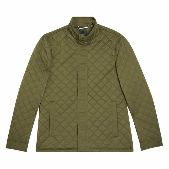 Ted Baker Ватирано Яке Men's Finnich Diamond Funnel Neck Long Sleeve Quilted Jacket  