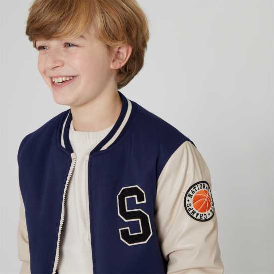 Firetrap Университетско Яке College Varsity Jacket  