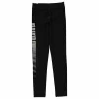 Puma Logo Leggings Junior Girls Black Атлетика