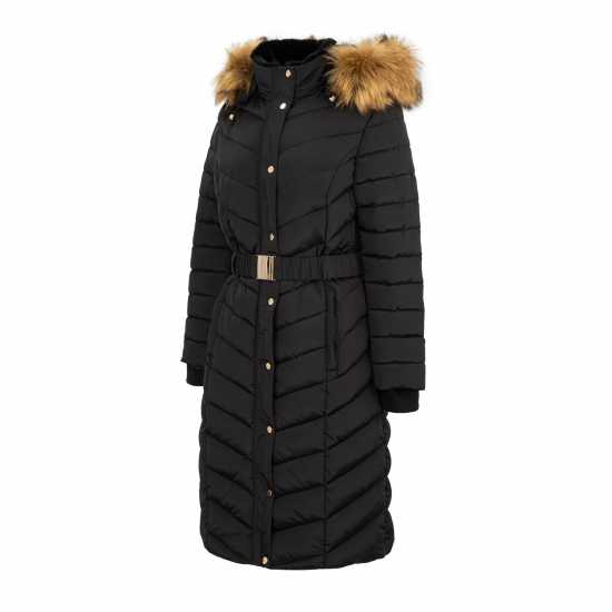 Firetrap Longline Belted Coat Womens  Дамски якета и палта