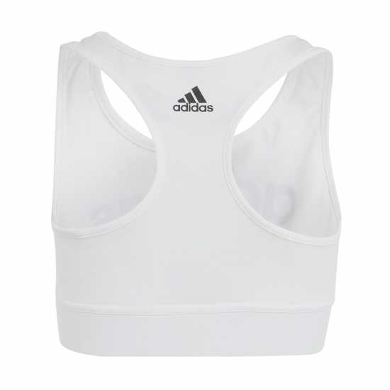 Adidas Essentials Linear Bra Girls Бяло/Черно Спортни сутиени