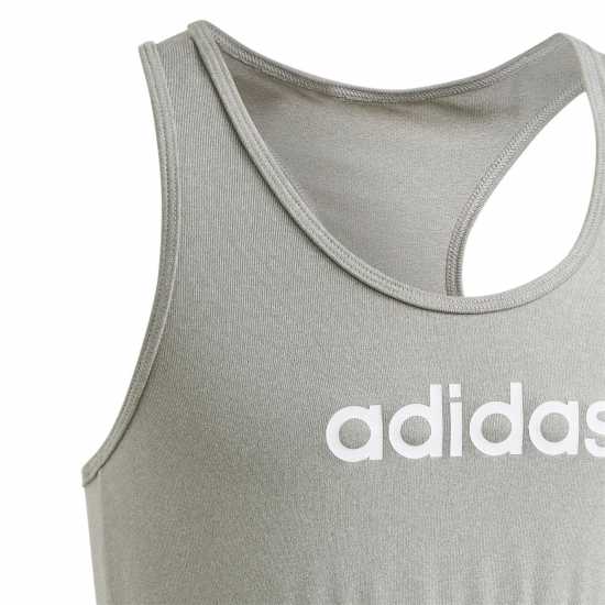 Спортни сутиени Adidas Essentials Linear Bra Girls Сиво Adidas Essentials Linear Bra Girls Сиво Спортни сутиени