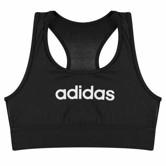 Спортни сутиени Adidas Essentials Linear Bra Girls Черно/Бяло Adidas Essentials Linear Bra Girls Черно/Бяло Спортни сутиени